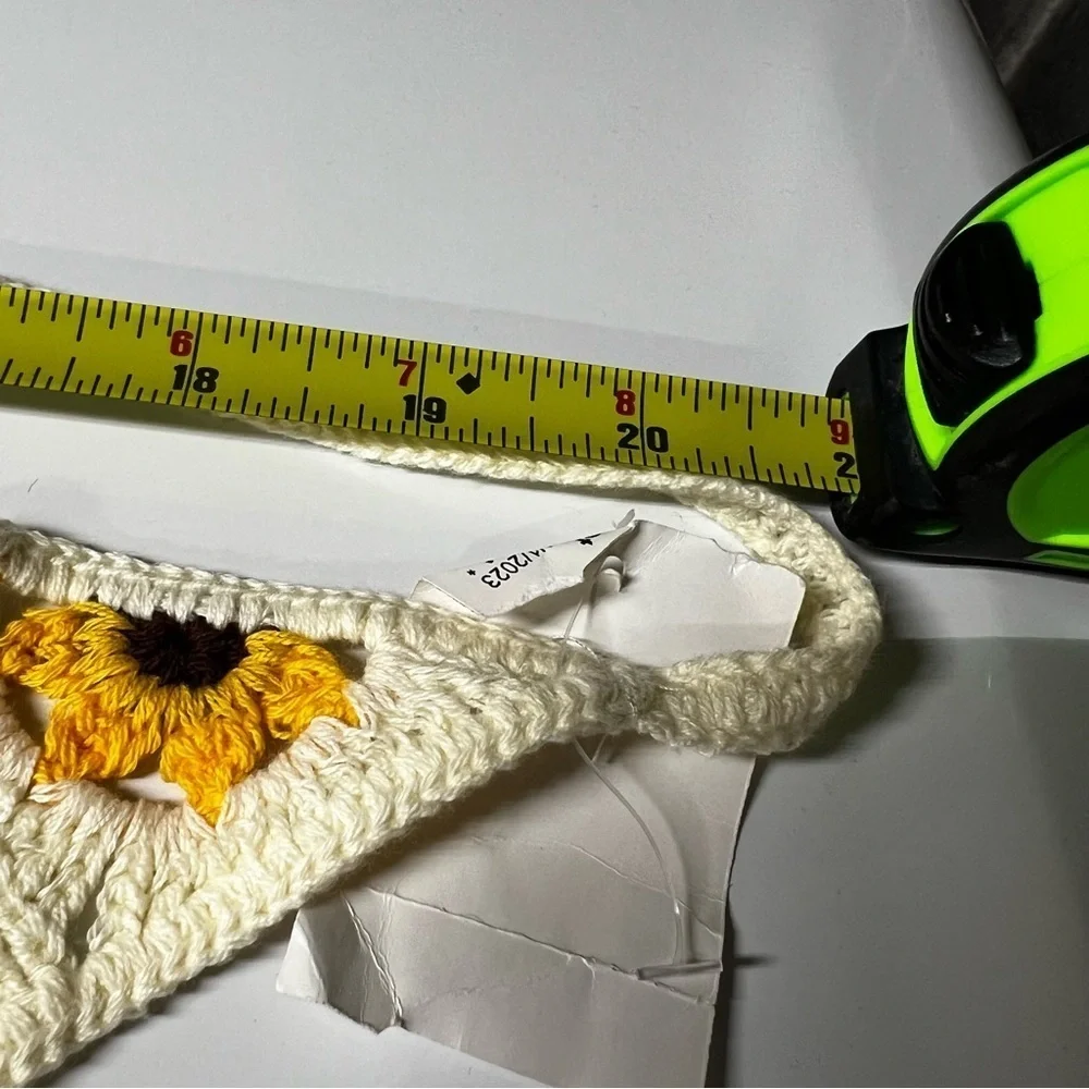 Embroidered Sunflower Bandana
